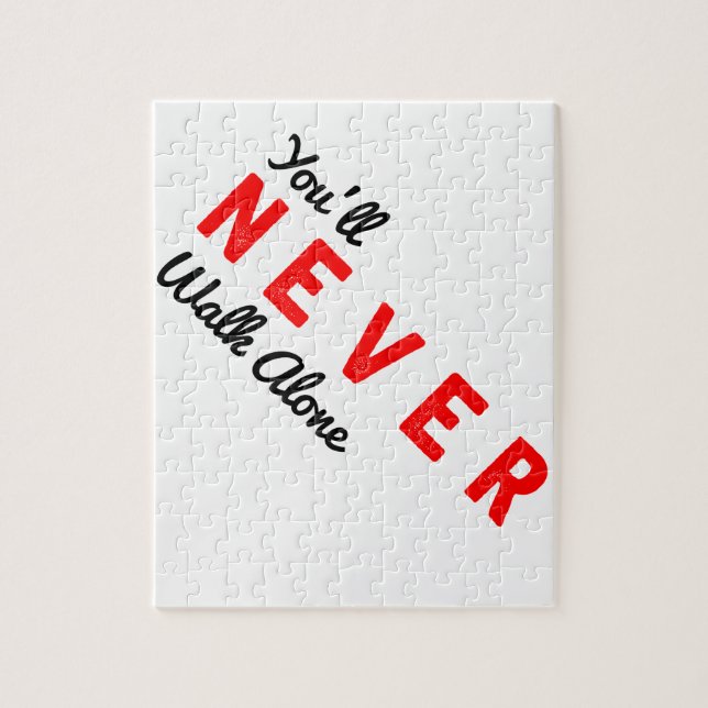 Quebra-cabeça você nunca andará apenas (Vertical)