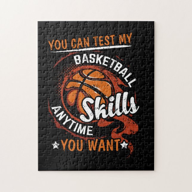 Quebra-cabeça Você Pode Testar Minhas Habilidades De Basquete Se (Vertical)