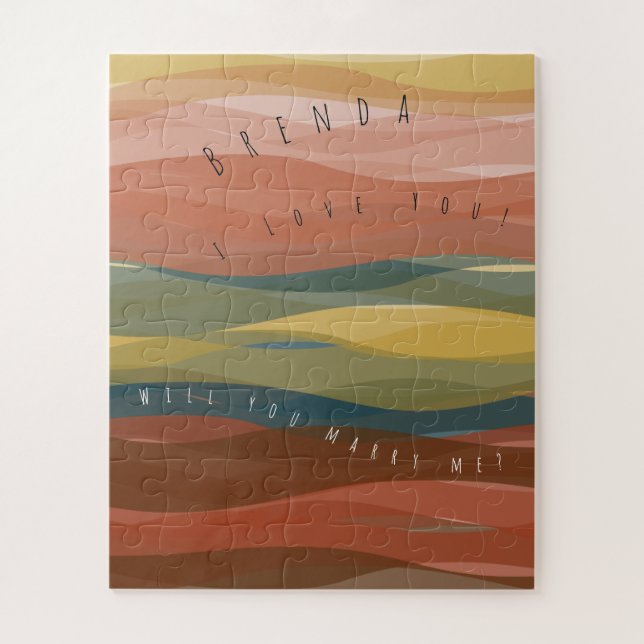 Quebra-cabeça Você Vai Me Casado Ondas Quentes Jigsera Quebra-ca (Vertical)