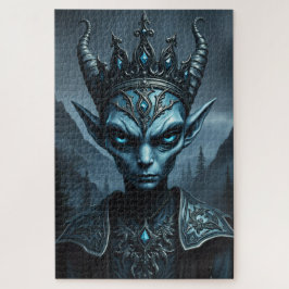Quebra-cabeça Void King Fantasy Puzzle Dark Elven Ruler Portrait