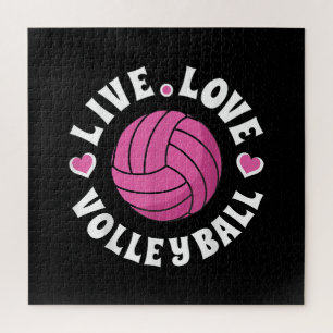 Quebra-cabeça Voleibol De Amor Vivo Para Mulheres Meninas Fa De