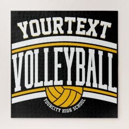 Quebra-cabeça Volleyball Personalizado Nome Jogador Equipe Escol