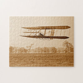 Quebra-cabeça Voo 85 Orville Wright Bi-plano C 1904 Sepia