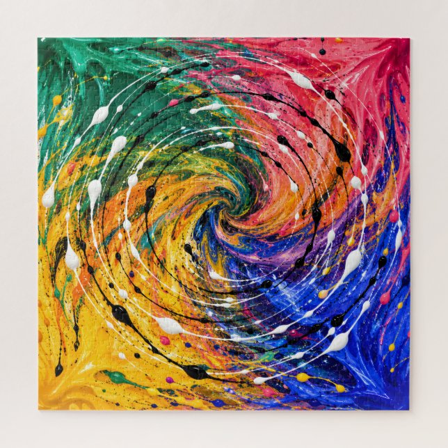 Quebra-cabeça Vórtice Pintado (Vertical)