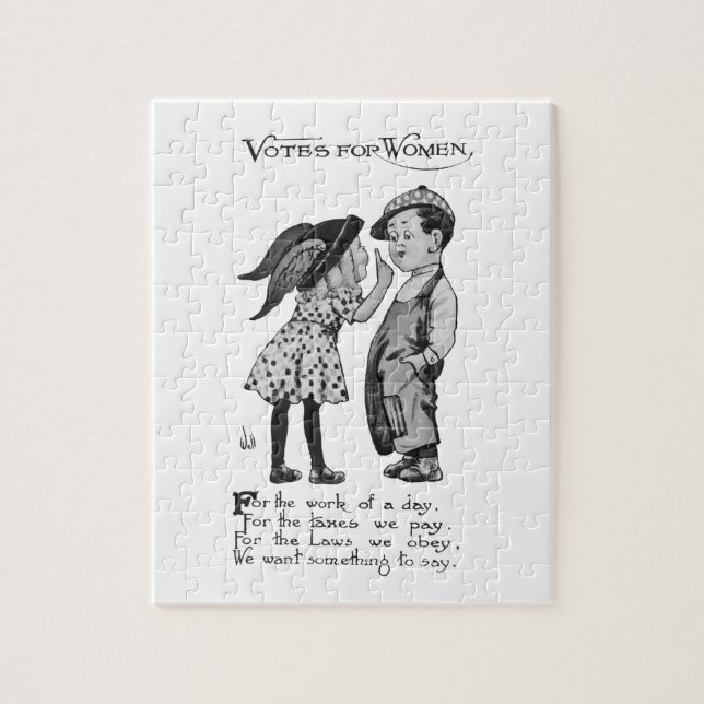 Quebra-cabeça Votos A Favor Das Mulheres (Vertical)