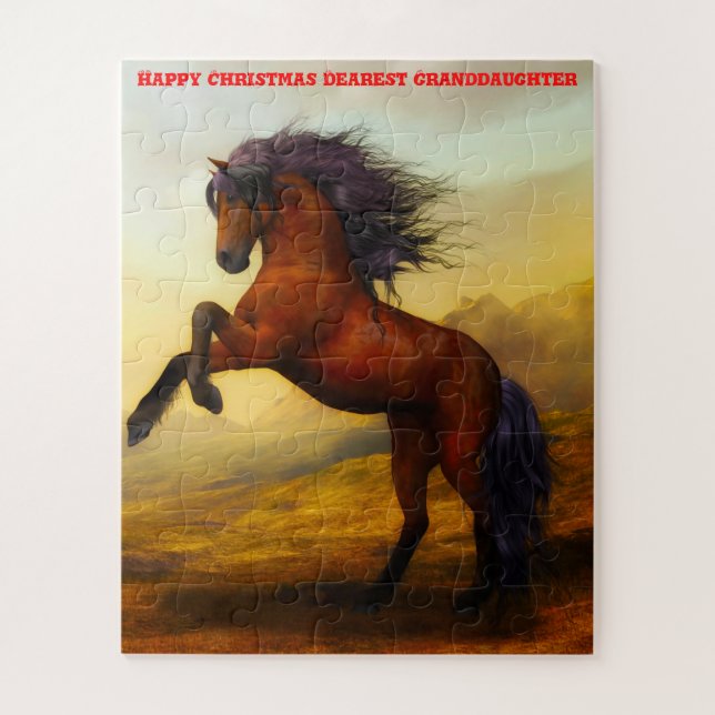 Quebra-cabeça Vovó de Natal. (Vertical)