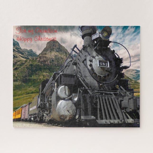 Quebra-cabeça Vovô Natal. (Horizontal)