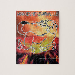 Quebra-cabeça Vulcão Coyote Media MountainFire