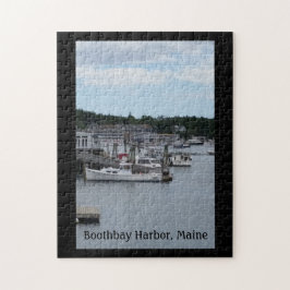 Quebra-cabeça w/Box do porto 11x14 de Boothbay do