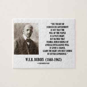Quebra-cabeça W.E.B. Teoria de Dubois do governo democrático