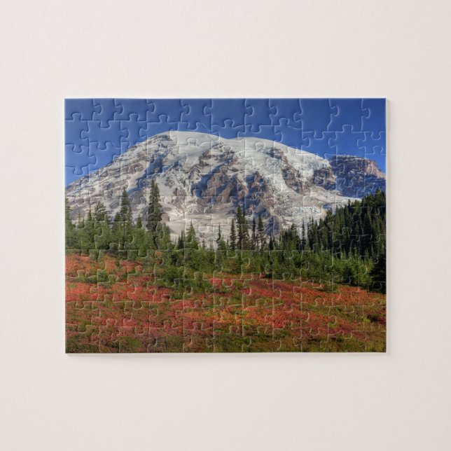 Quebra-cabeça WA, Parque Nacional Mt. Rainier, Vale do Paraíso (Horizontal)