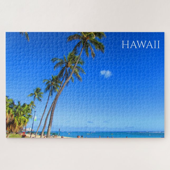Quebra-cabeça Waikiki Hawaii (Horizontal)