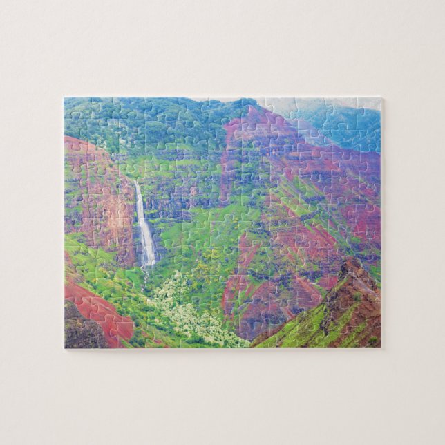 Quebra-cabeça Waimea Canyon - Kauai, Havaí - 8x10 - 110 pcs. (Horizontal)
