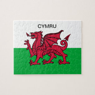 Quebra-cabeça Wales Flag Red Dragon Cymru Sports Welsh