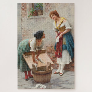 Quebra-cabeça Washer Mulheres Compartilhando Notícias Felizes