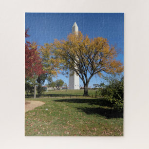 Quebra-cabeça Washington DC Washington Monument and Fall Trees