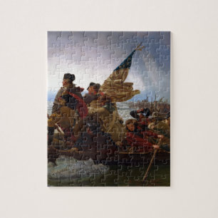 Quebra-cabeça Washington que cruza arte do Delaware - E.U. do