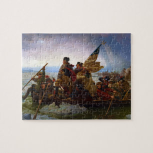 Quebra-cabeça Washington que cruza o Delaware por Emanuel Leutze