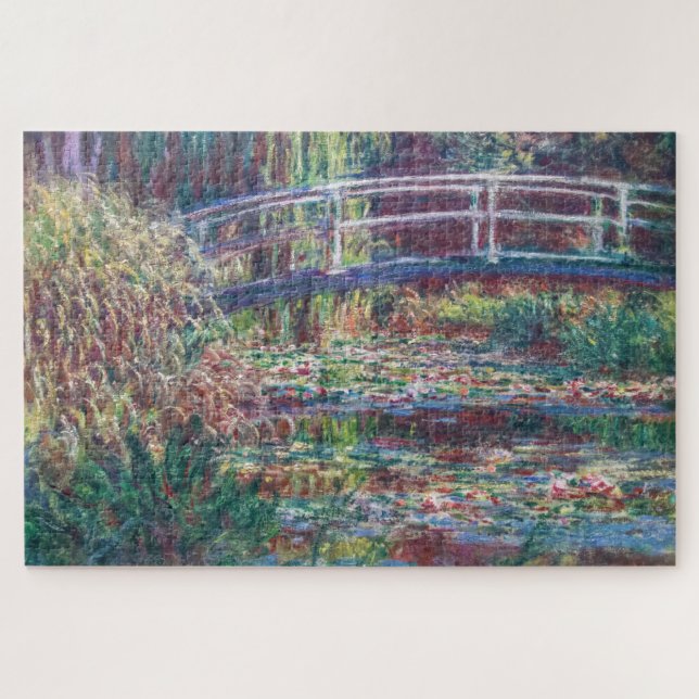 Quebra-cabeça Water Lily Pond (Harmonie Rosa, Monet) (Horizontal)