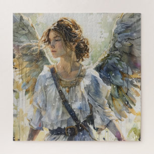 Quebra-cabeça Watercolor Angel Girl