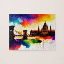 Quebra-cabeça Watercolor Budapest