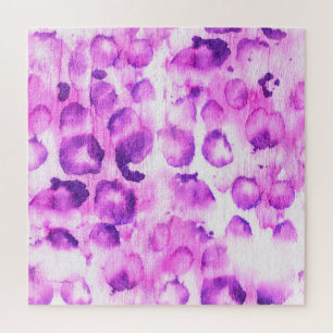 Quebra-cabeça Watercolor Cheetah: Impressão leve em animais.