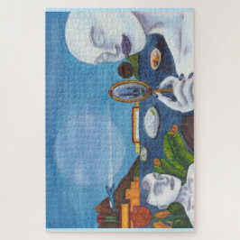 Quebra-cabeça Watercolor Science Fiction Worlds Landscape Jet