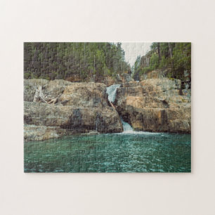 Quebra-cabeça Waterfall Strathcona Park Ilha Vancouver