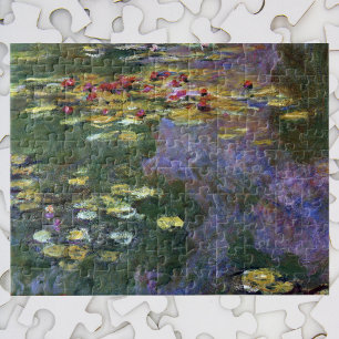 Quebra-cabeça Waterlilies by Claude Monet, Vintage Nature Art