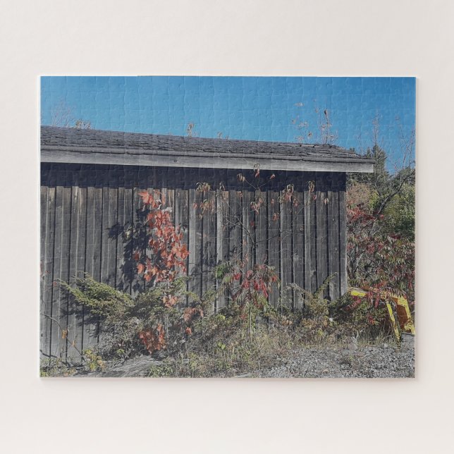 Quebra-cabeça Weathered Shed with Encroaching Green (Horizontal)