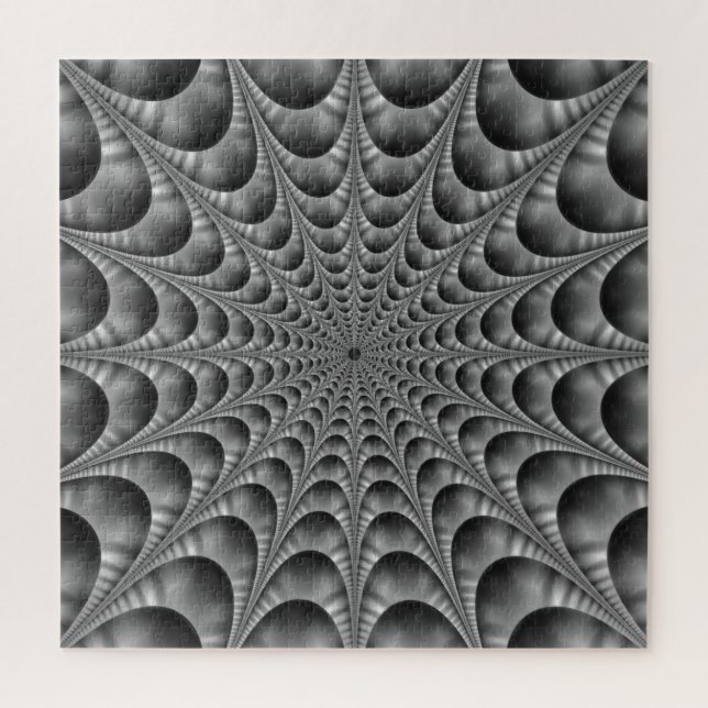 Quebra-cabeça Web em preto e branco (Vertical)