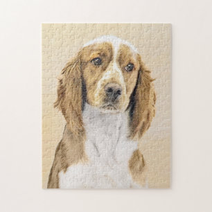 Quebra-cabeça Welsh Springer Spaniel Painting - Arte Original De