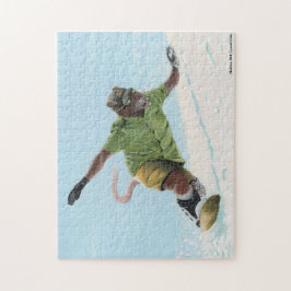 Quebra-cabeça Wererat Snowboarder Fantasy Art Medium Quebra-cabe