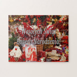 Quebra-cabeça Wesołych Świąt…! Feliz Natal no wf polonês
