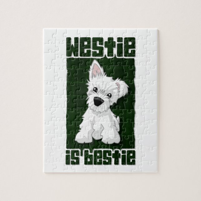 Quebra-cabeça Westie é Bestie (Vertical)