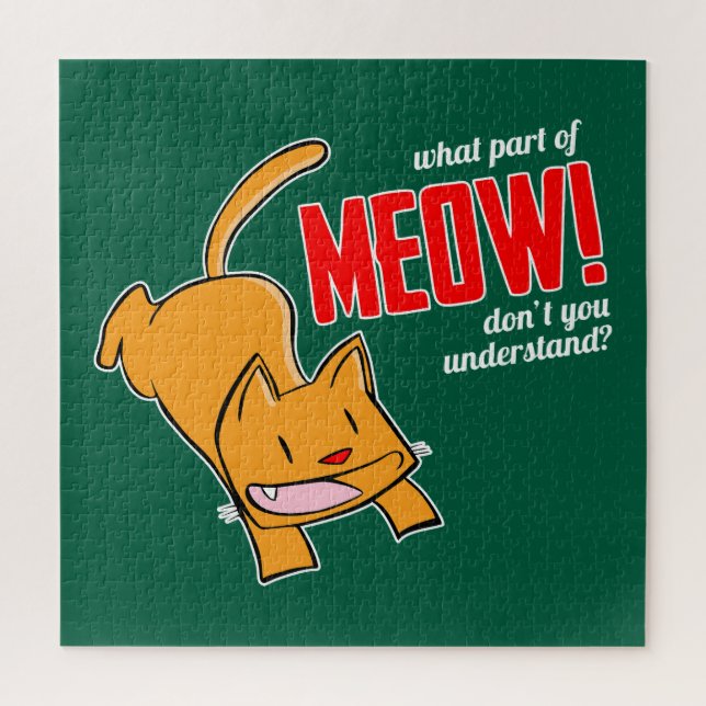 Quebra-cabeça What part of meow don't you understand? (Vertical)