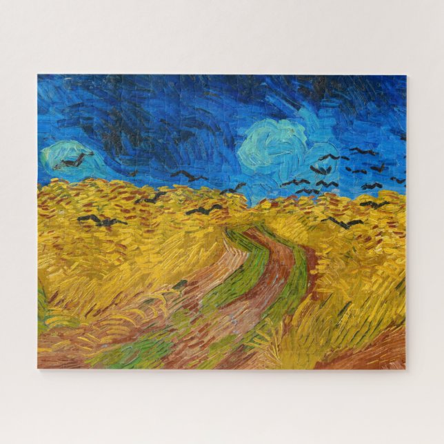 Quebra-cabeça Wheatfield and Crows por Vincent van Gogh (Horizontal)