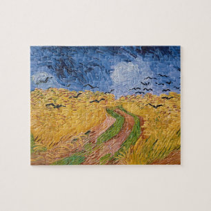 Quebra-cabeça Wheatfield com corvos, 1890 de Vincent van Gogh