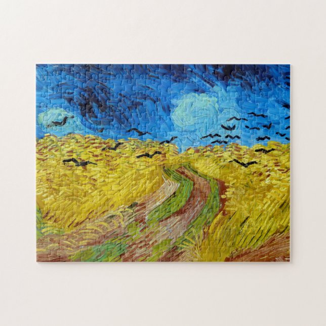 Quebra-cabeça Wheatfield com Crows, Van Gogh (Horizontal)
