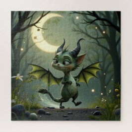 Quebra-cabeça Where moonbeams dance, little mischief awakens. 