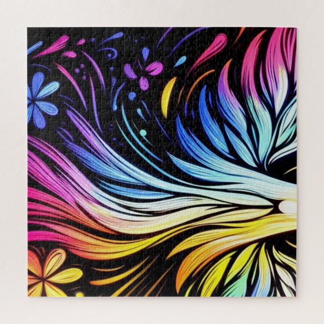 Quebra-cabeça Whimsical Art on a 20x20" 652 piece (Vertical)