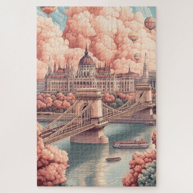 Quebra-cabeça Whimsical Budapest (Vertical)