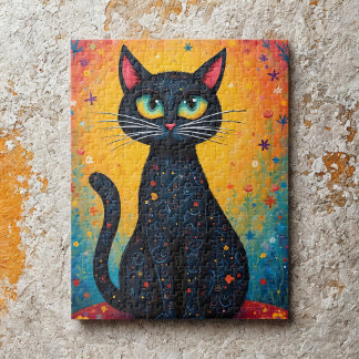 Quebra-cabeça Whimsical Cat