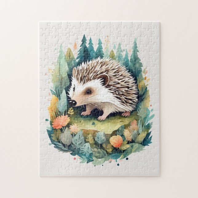 Quebra-cabeça Whimsical Hedgehog l Season: verão [A] (Vertical)