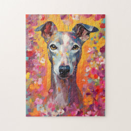 Quebra-cabeça Whippet Colorida