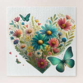Quebra-cabeça Whispering Wildflower Butterflies Botanical