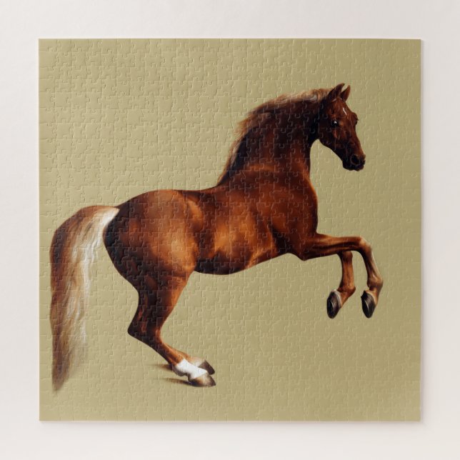 Quebra-cabeça Whistlejacket horse by George Stubbs (Vertical)