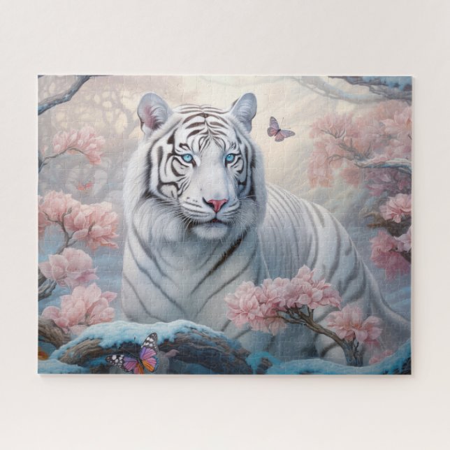 Quebra-cabeça White Tiger Fantasy Art (Horizontal)