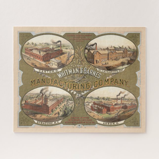 Quebra-cabeça Whitman & Barnes Manufacturing Company. (Horizontal)