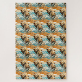 Quebra-cabeça Wild Rhino Odyssey Impossivelmente Dolorosa